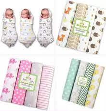 4 Pieces 100% Cotton Baby Blankets Newborn Bedding Set Infant Cot Crib Sheet Swaddle Towel Multi Functions Baby Wrap